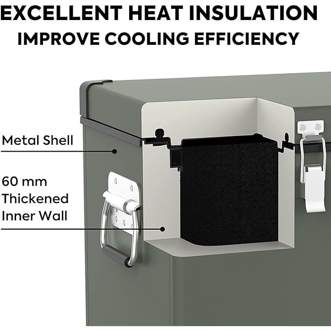 VL60 Dual Zone Metal Freezer with Cover | ICECO | 60LT