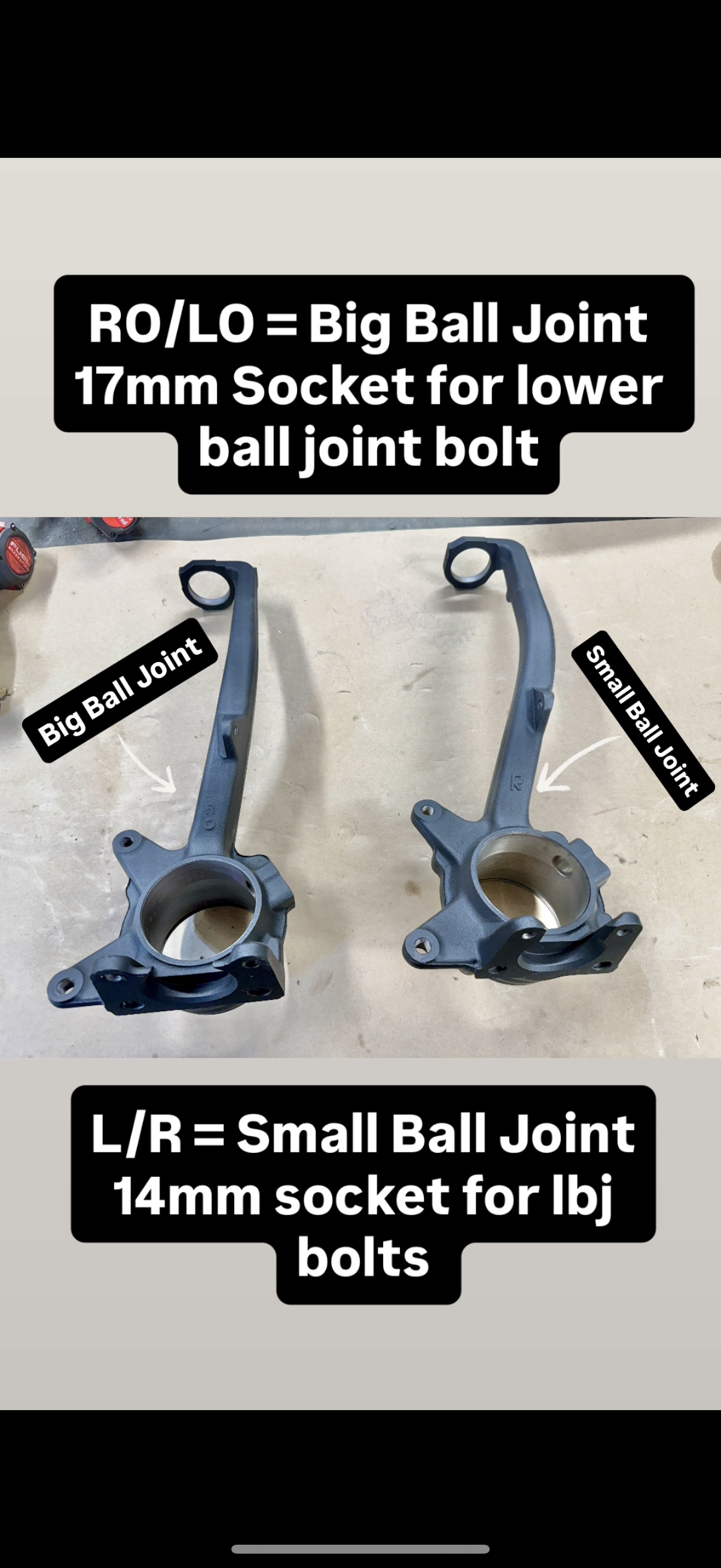 1st Gen Tacoma, 3rd Gen 4Runner, Early 1st Gen Tundra and Sequoia Built Spindles *Small Ball Joint*