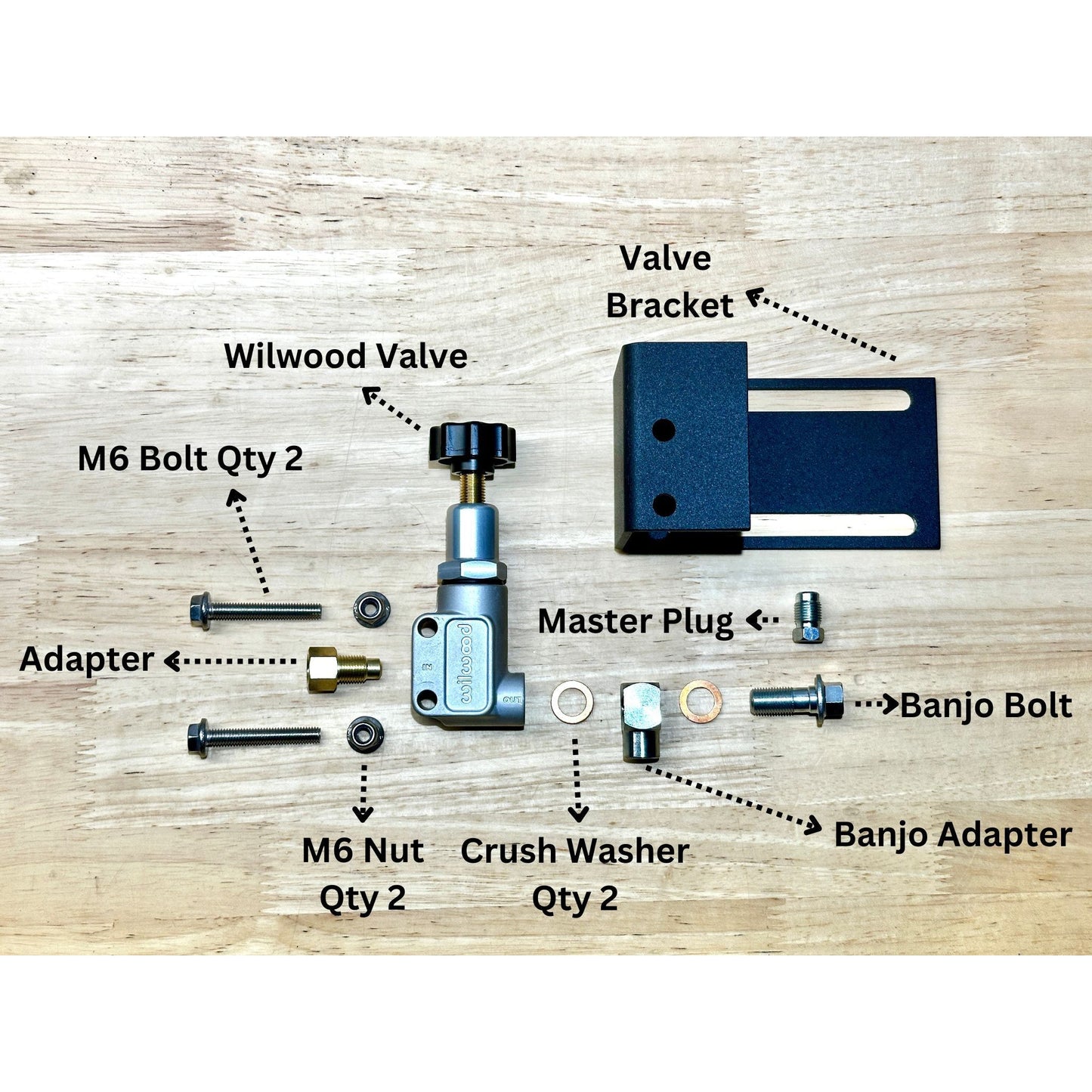 Wilwood Manual Proportioning Valve Kit (LSPV Delete)