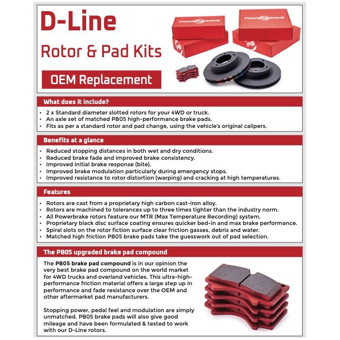 PowerBrake D-Line Kit