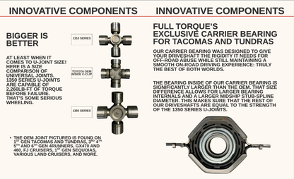 2000-2006 Tundra 4x4 - 1350 Series Rear Driveshaft