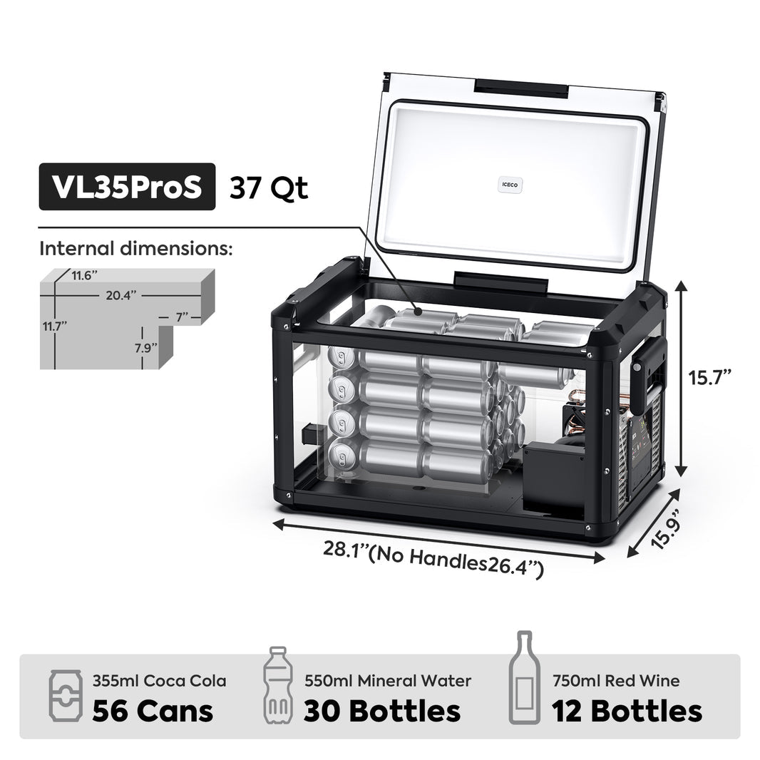 VL35ProS Single Zone Portable Freezer | ICECO | 35 LT