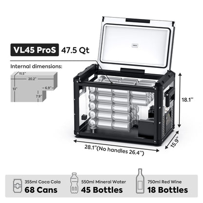 VL45ProS Single Zone Portable Freezer | ICECO | 45 LT